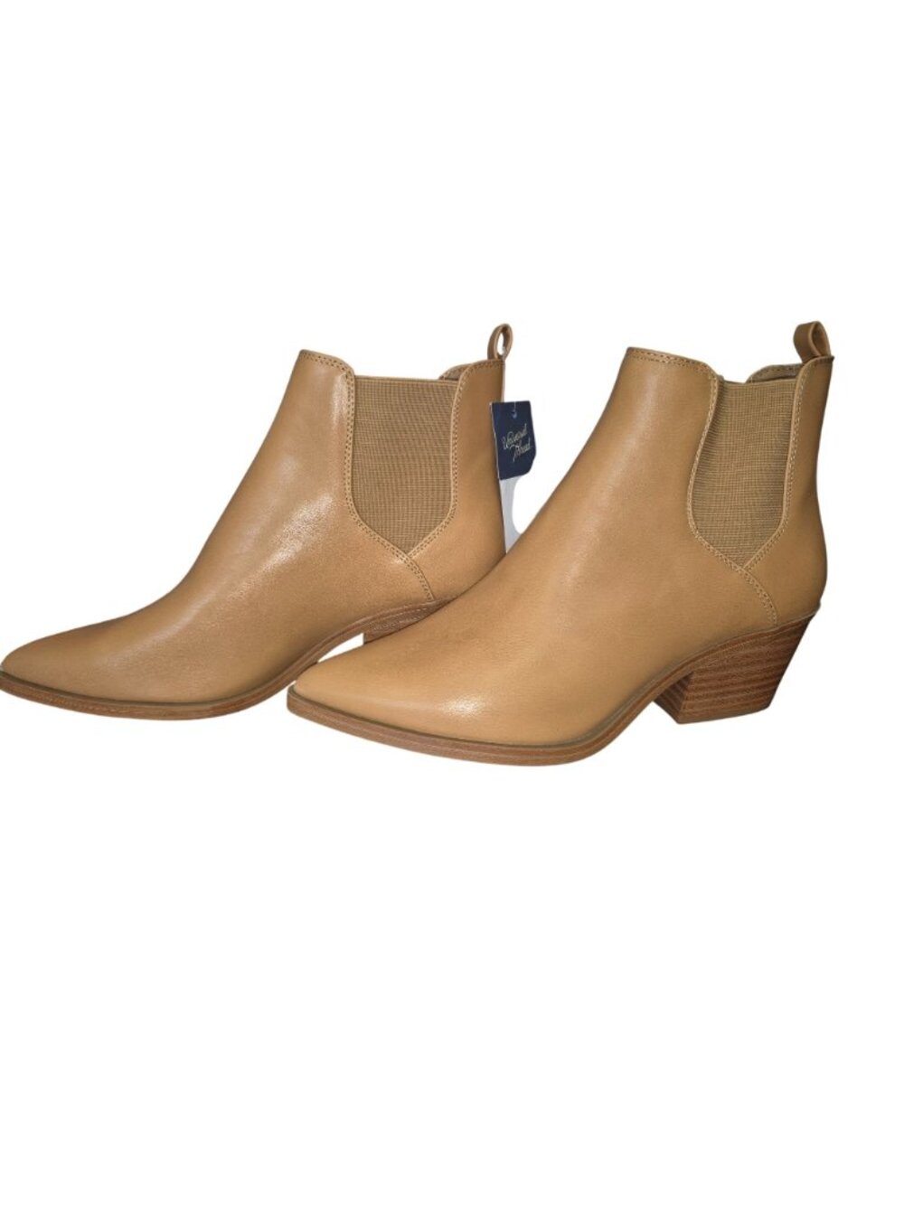 Universal Thread Women's Rosemary Chelsea Boots Size 7.5 Faux Leather Carmel Col - Picture 2 of 10